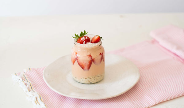 Erdbeer-Tiramisu Overnight Oats - Löwenanteil