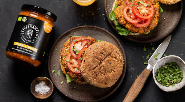 Veganer Linsen à la Provence Burger - Löwenanteil