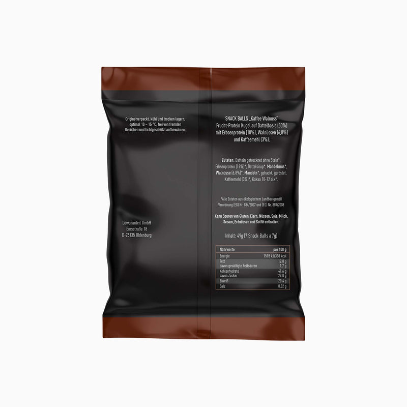 Snack Balls - Kaffee Walnuss - Löwenanteil